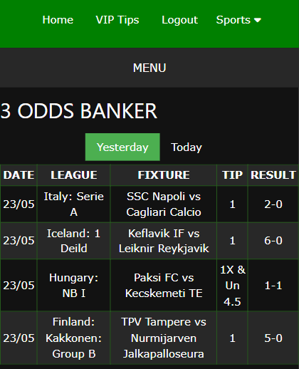 vip bet won ticket
